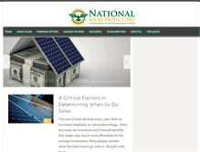 Tablet Screenshot of nationalsolarproject.org